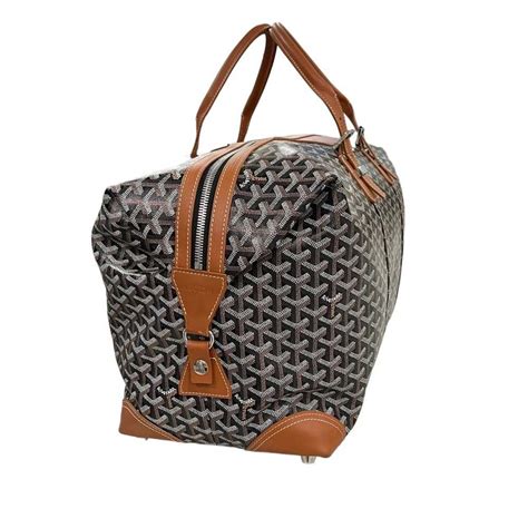 goyard duffle bag grey|2020 goyard 55 duffle bag.